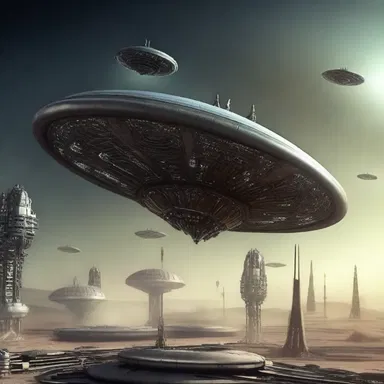 In the science fiction novel, the aliens used advanced technology to peg their spaceships together.