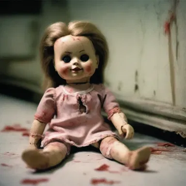 In the horror movie, the evil doll used a small peg to pin down its victims.