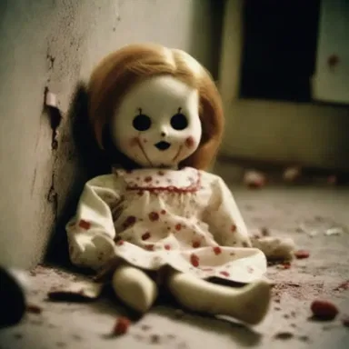In the horror movie, the evil doll used a small peg to pin down its victims.