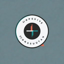 A text-based logo for 'imPResive Consultan', foregoing any animated imagery. It should evoke a sense of professionalism, trust, and effectiveness, utilizing bold typography and a striking color scheme.