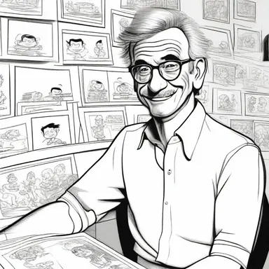 The cartoonist's talent and unique style helped him peg a position at a renowned animation studio.