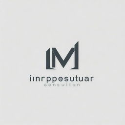 A modern and minimalist typographic logo representing 'imPResiveConsultan', delivering a sense of professionalism, expertise, and trust.