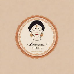 A designer boutique logo named 'Bhumika Styling' with a touch of Indian aesthetic.