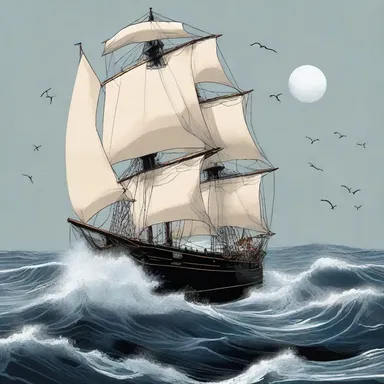 In the adventure novel, the protagonist faced a dangerous crosswind while sailing across the treacherous seas.