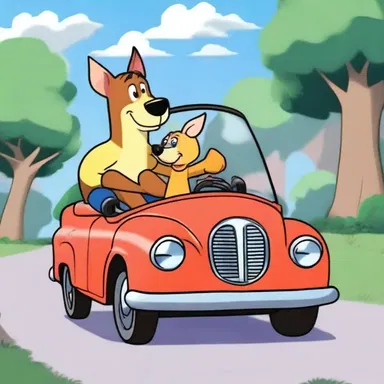 In the animated series, the main character's trusted friend would always drive them around on their exciting adventures.