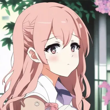 The shy and coy protagonist in the romantic anime series always blushes and avoids eye contact when approached by her love interest.