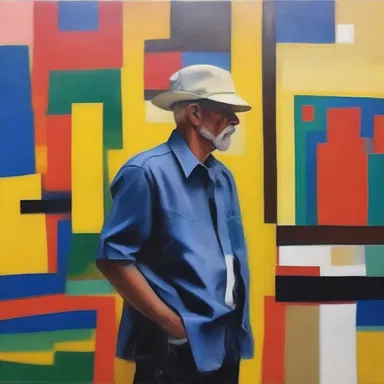 The coy painter deliberately left the viewer guessing about the meaning behind their abstract masterpiece.