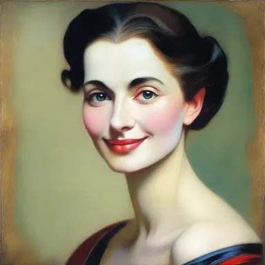 The painting portrayed a woman with a coy smile, creating a sense of mystery and allure.