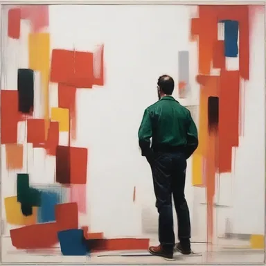 The artist used bold brushstrokes to create a powerful composition that seemed to shoot down from the top of the canvas.
