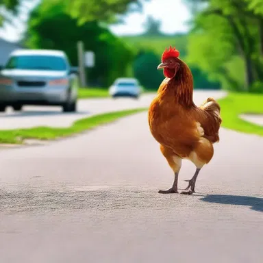 Why did the chicken cross the road? To shoot down any rumors that it was afraid!