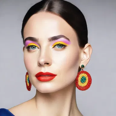 The new fashion trend this season is to wear bold, colorful earrings that will shoot down any boring outfits.
