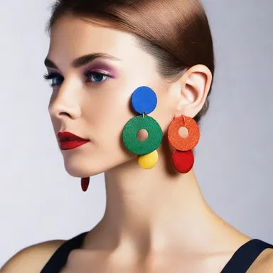 The new fashion trend this season is to wear bold, colorful earrings that will shoot down any boring outfits.