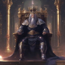 A high-quality digital art piece in anime style, embodying a dark fantasy theme