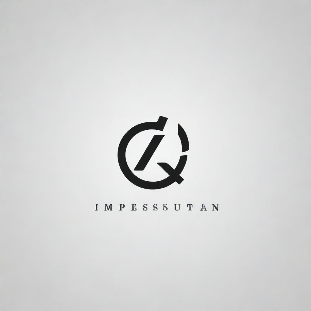 A sleek and innovative typography-based logo for 'imPResiveConsultan', reflecting a sense of professionalism, reliability, and dynamic communication.