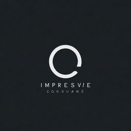 A sleek and innovative typography-based logo for 'imPResiveConsultan', reflecting a sense of professionalism, reliability, and dynamic communication.