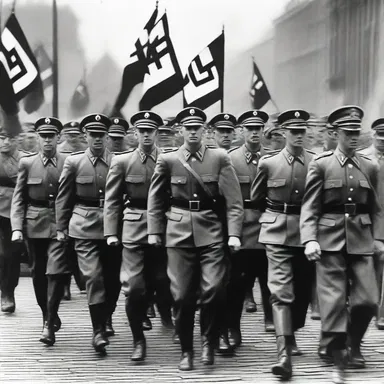 The rise of the Nazi party and their belief in Aryan supremacy led to the persecution and genocide of millions during World War II, reflecting the ideology of the master race.