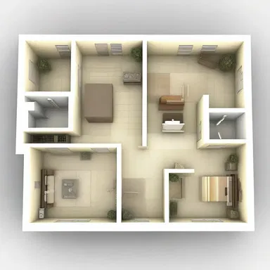 The linguistic unit in this building design is the overall floor plan, which determines the flow and organization of the space.