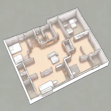 The linguistic unit in this building design is the overall floor plan, which determines the flow and organization of the space.