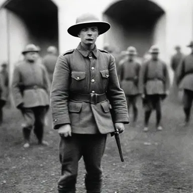 During World War I, soldiers used stubby bayonets for close combat.