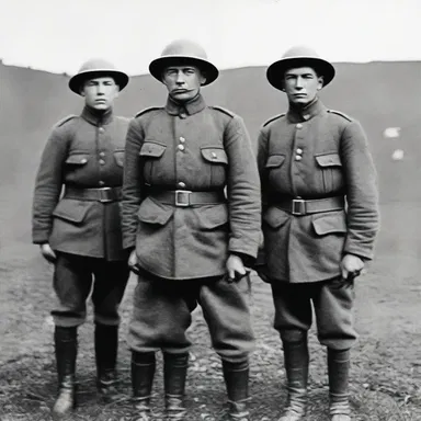 During World War I, soldiers used stubby bayonets for close combat.