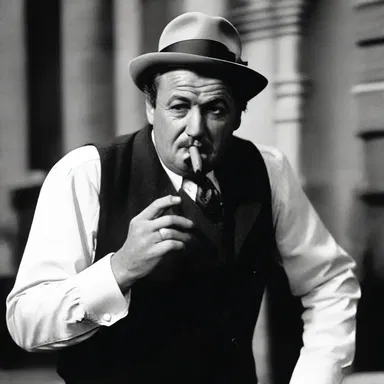 The detective in the film had a stubby cigar that became his signature accessory.