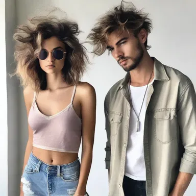 As fashion trends constantly change, there are times when the ungroomed look becomes popular, with messy hair and intentionally disheveled clothing.