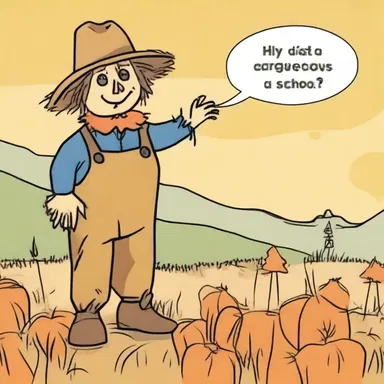 Why did the scarecrow go to school? To brush up on his pilosity!