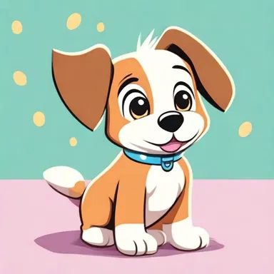 The puppylike character in the cartoon show always brings laughter and joy to the viewers.