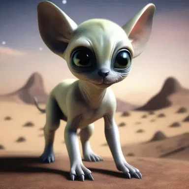 The alien species had a puppylike appearance with their big round eyes and wagging tails.