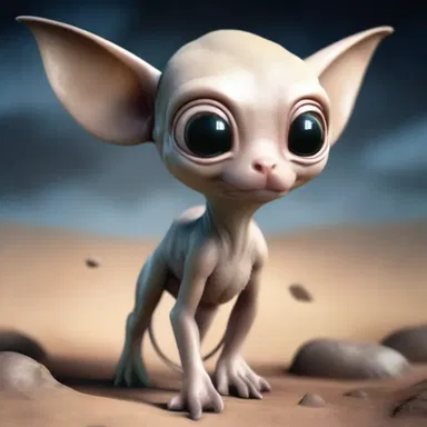 The alien species had a puppylike appearance with their big round eyes and wagging tails.