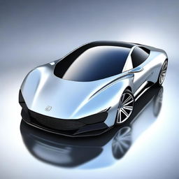 A high-quality digital art image of a sleek sports car with good aerodynamics, designed in a reasonably realistic style