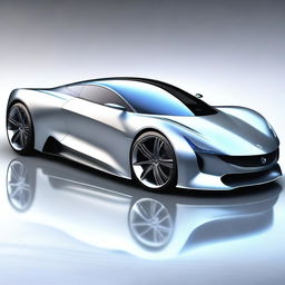 A high-quality digital art image of a sleek sports car with good aerodynamics, designed in a reasonably realistic style