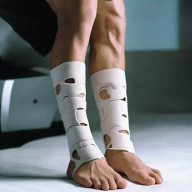 In the futuristic sci-fi film, the advanced medical technology includes a self-adjusting four-tailed bandage that instantly molds and seals to any wound.