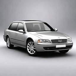 A high-quality digital art image showcasing a modern saloon car