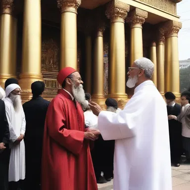 During the festival, the killjoy preacher stood outside the temple, condemning the revelers' behavior.