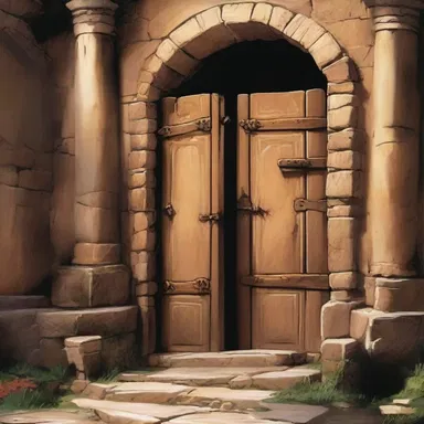In the novel, the main character's journey began when they discovered a hidden entrance behind an ancient wall adorned with a symbolic fenestra ovalis.