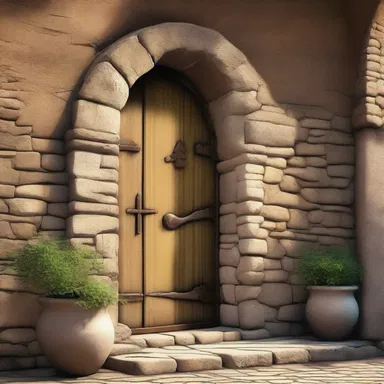 In the novel, the main character's journey began when they discovered a hidden entrance behind an ancient wall adorned with a symbolic fenestra ovalis.