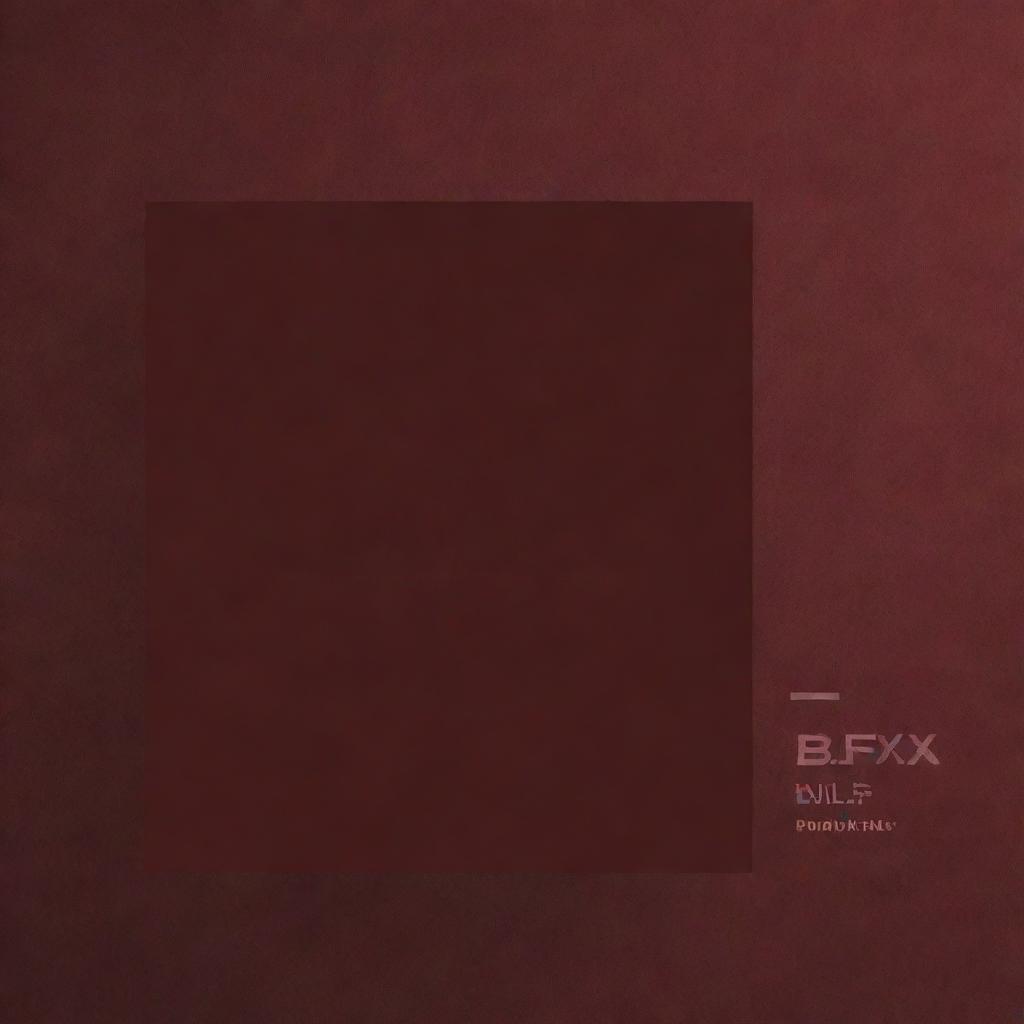 Generate a visually appealing image featuring a deep red and burgundy aesthetic with the text 'blfx' prominently displayed.