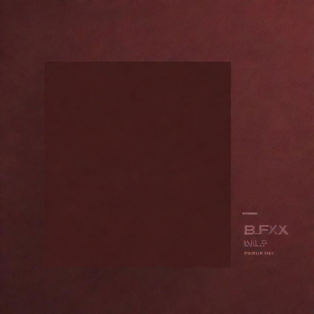 Generate a visually appealing image featuring a deep red and burgundy aesthetic with the text 'blfx' prominently displayed.