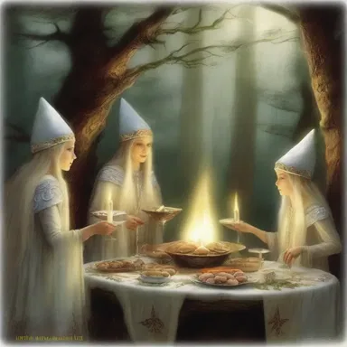 In the mystical land of Eldor, the elves used exquisite holloware to serve their enchanted feasts.