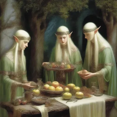 In the mystical land of Eldor, the elves used exquisite holloware to serve their enchanted feasts.
