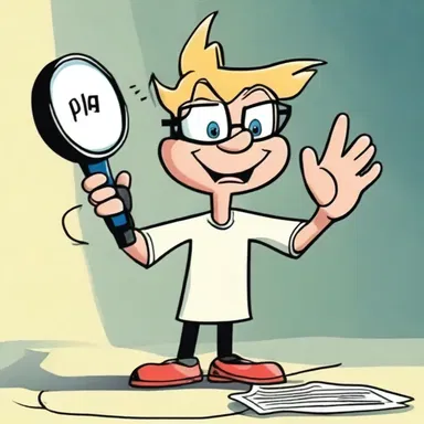 In the cartoon, the character uses a signaling device to call for help.