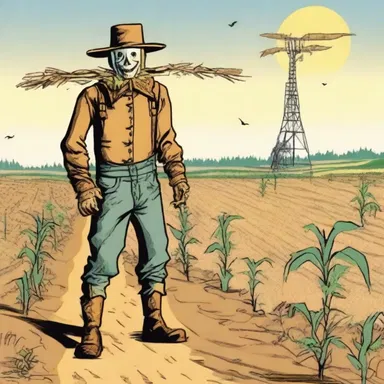 Why did the scarecrow bring a signaling device to the farm? Because he wanted to call for 'corn' reinforcements!