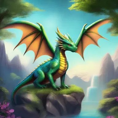 In the magical kingdom of Zephyr, there exists a mystical creature known as the liv dragon, said to grant wishes to those who find it.