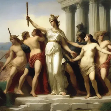 In Greek mythology, the goddess Athena ordered the expurgation of violent scenes from the epic poem 'The Iliad' to preserve harmony among the gods.