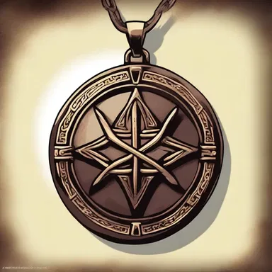 The villain unworthily obtained the sacred amulet and tried to use its power for evil.