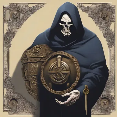 The villain unworthily obtained the sacred amulet and tried to use its power for evil.