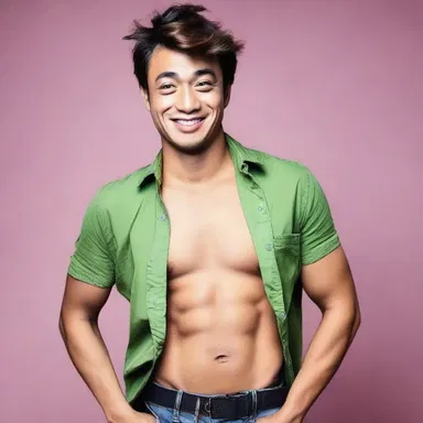 The stand-up comedian playfully insulted himself, saying he was unworthily qualified to be a model.