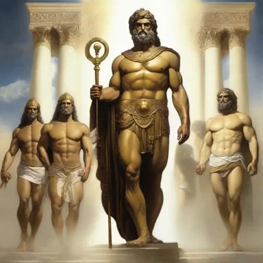 According to Greek mythology, the gods would occasionally descend to Earth in their dress uniforms to enforce divine laws and judgments.