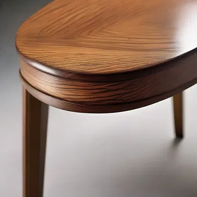 The rubbing motion on the surface of the wood furniture creates a smooth finish.